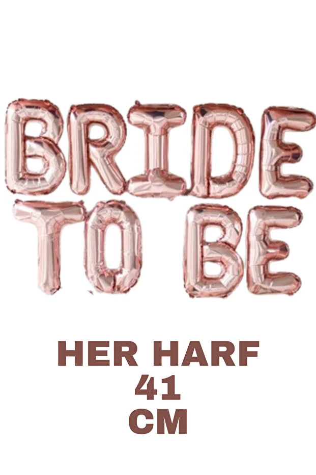 Bride To Be Folyo Rose Gold Folyo Balon Gelin Bekarlığa Veda Parti Malzemeleri Parti Bride Set